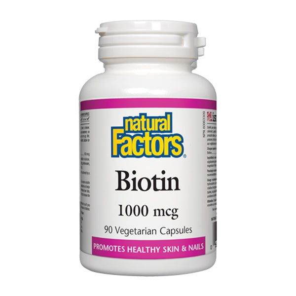 Natural Factors Biotin 1000 mcg 90 Veg Capsules